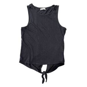 MARINE LAYER Lori Women's Dark Gray (Faded Black) Back Tie Tank Top Size XS